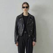 Women's Black Leather Biker Jacket – Stylish Moto Design